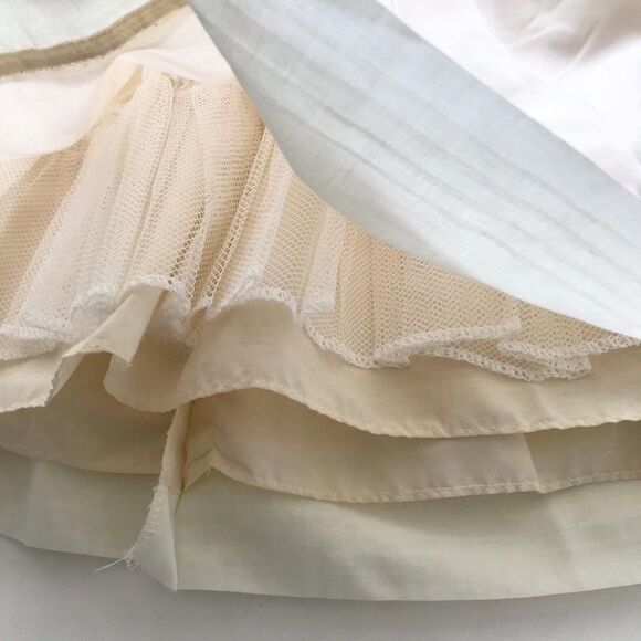 Vintage bib crochet party dress fits 3/4T - Picture 4 of 6